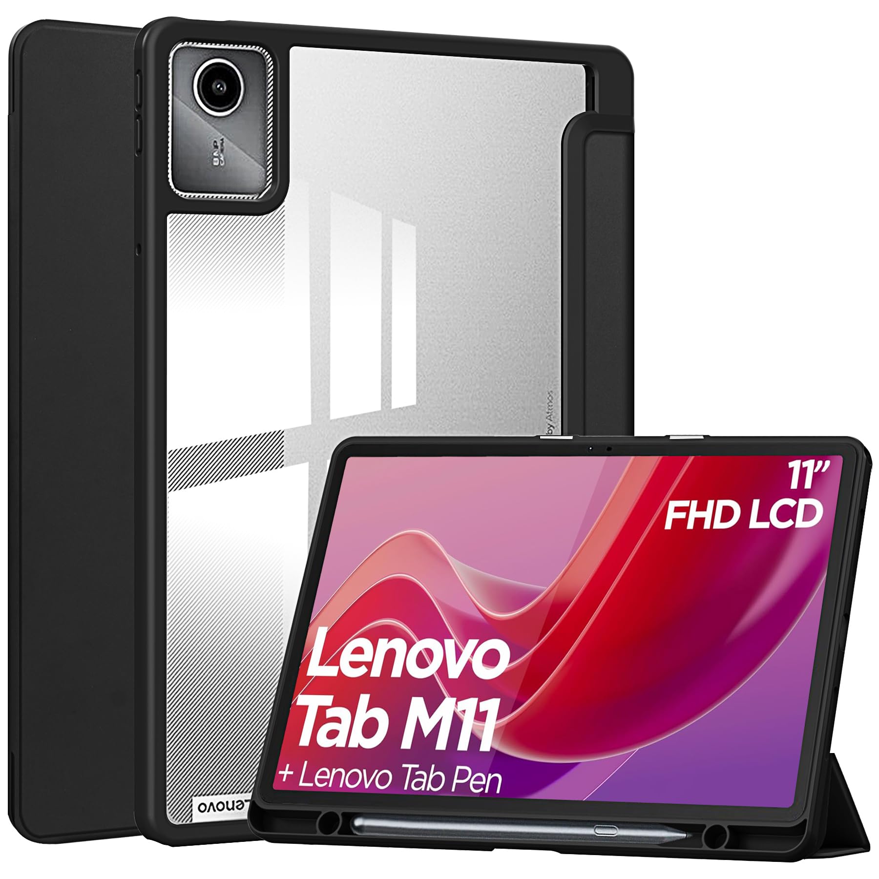 Amazon.com: YRH for Lenovo Tab M11 11 inch Case with Pen Holder